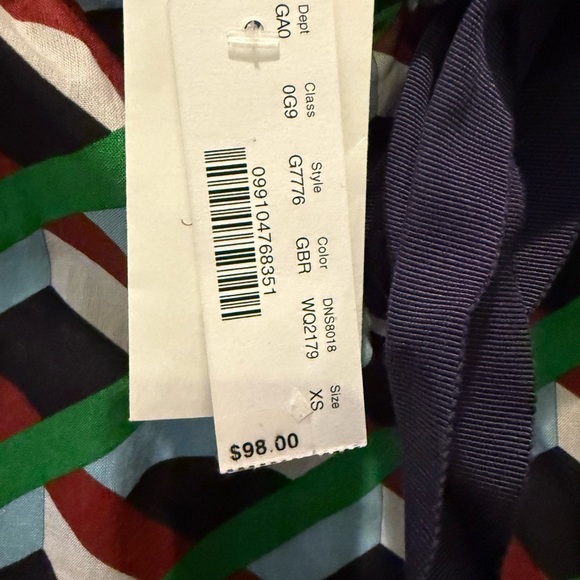 J. Crew Multicolor Geometric Blouse NWT - Picture 4 of 4